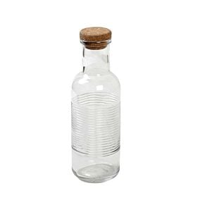 Μπουκάλι γυάλινο διάφανο με φελλό 1lt 28cm
