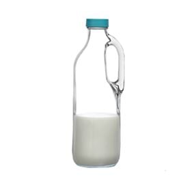 PASABAHCE μπουκάλι γυάλινο με μπλε καπάκι Basic 1,4lt